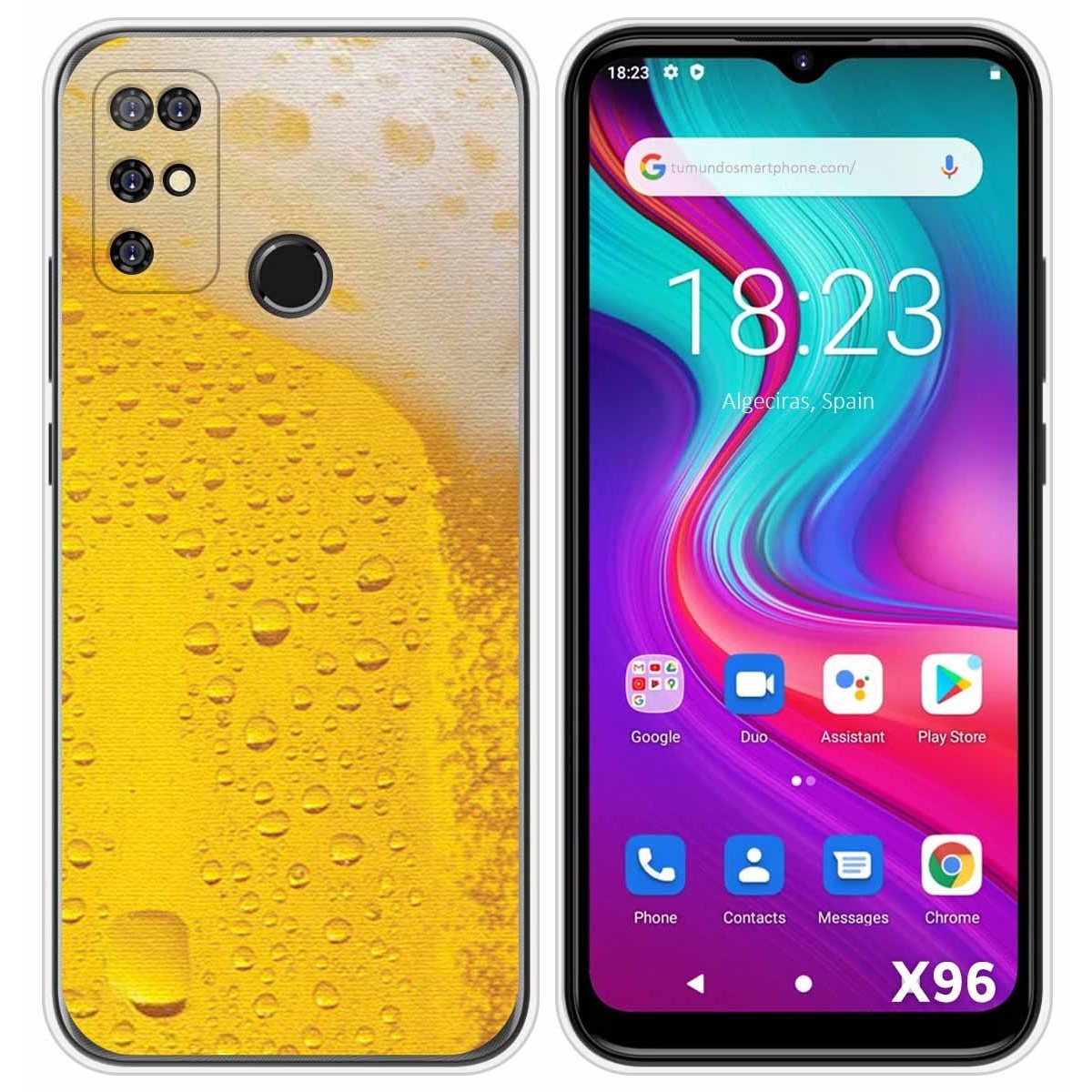 Funda Silicona para Doogee X96 / X96 Pro diseño Cerveza Dibujos