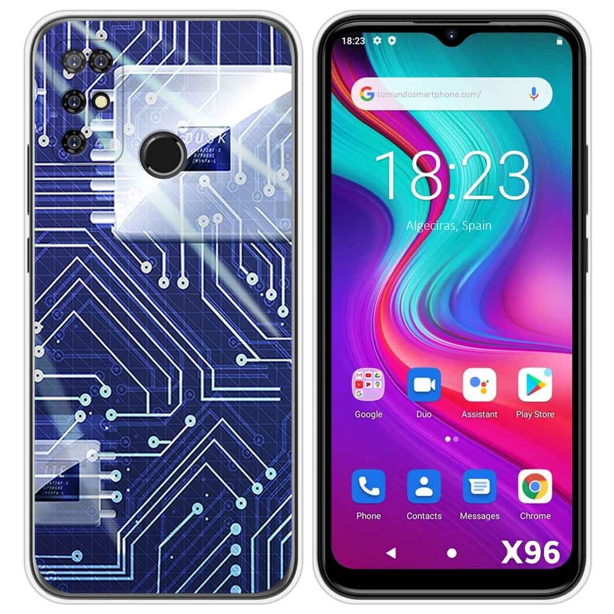 Funda Silicona para Doogee X96 / X96 Pro diseño Circuito Dibujos