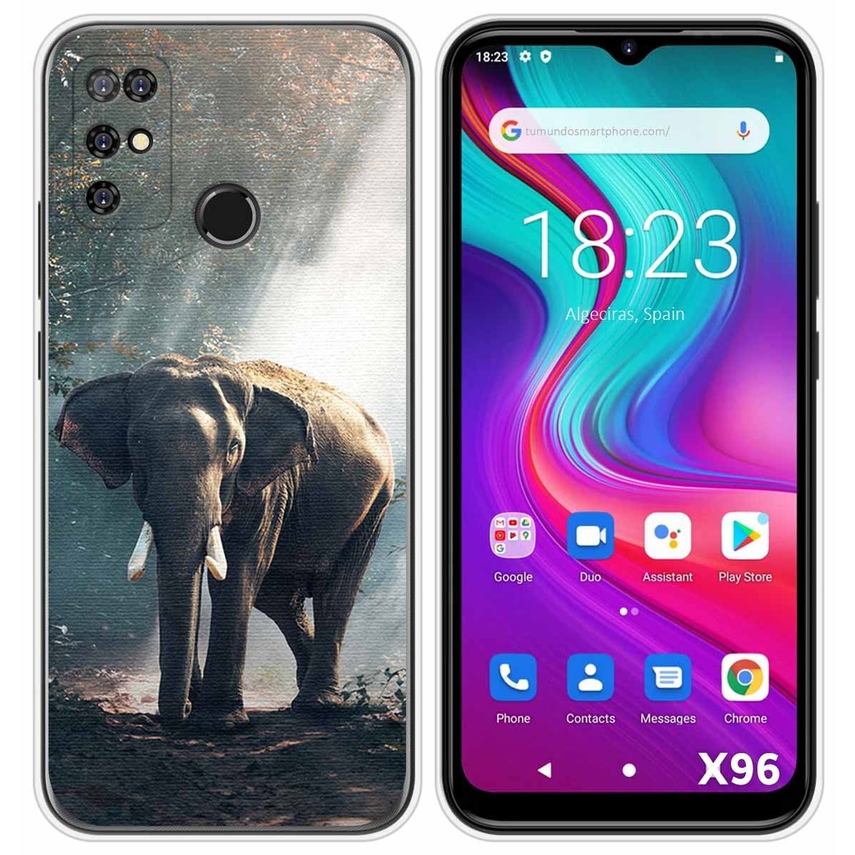 Funda Silicona para Doogee X96 / X96 Pro diseño Elefante Dibujos