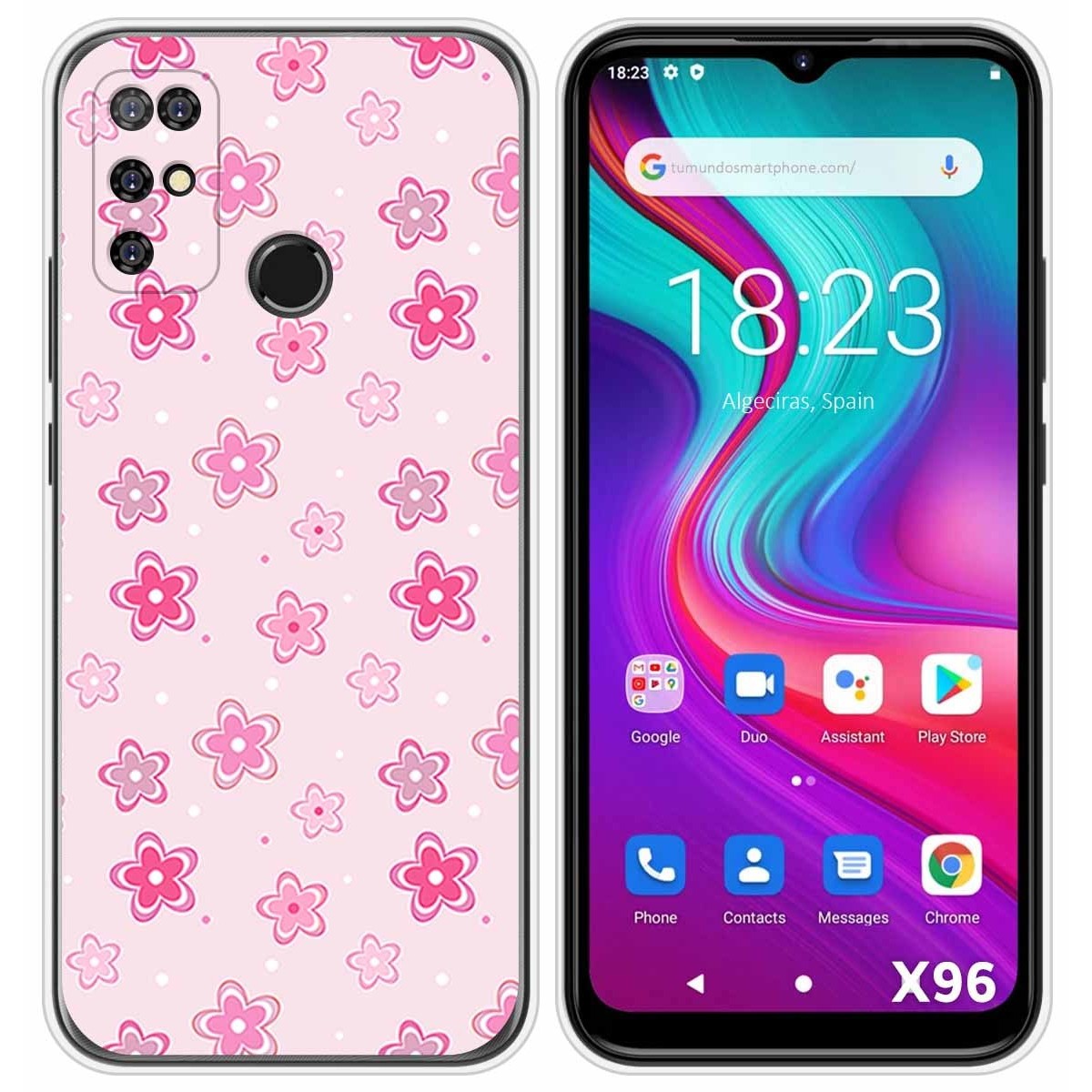 Funda Silicona para Doogee X96 / X96 Pro diseño Flores Dibujos