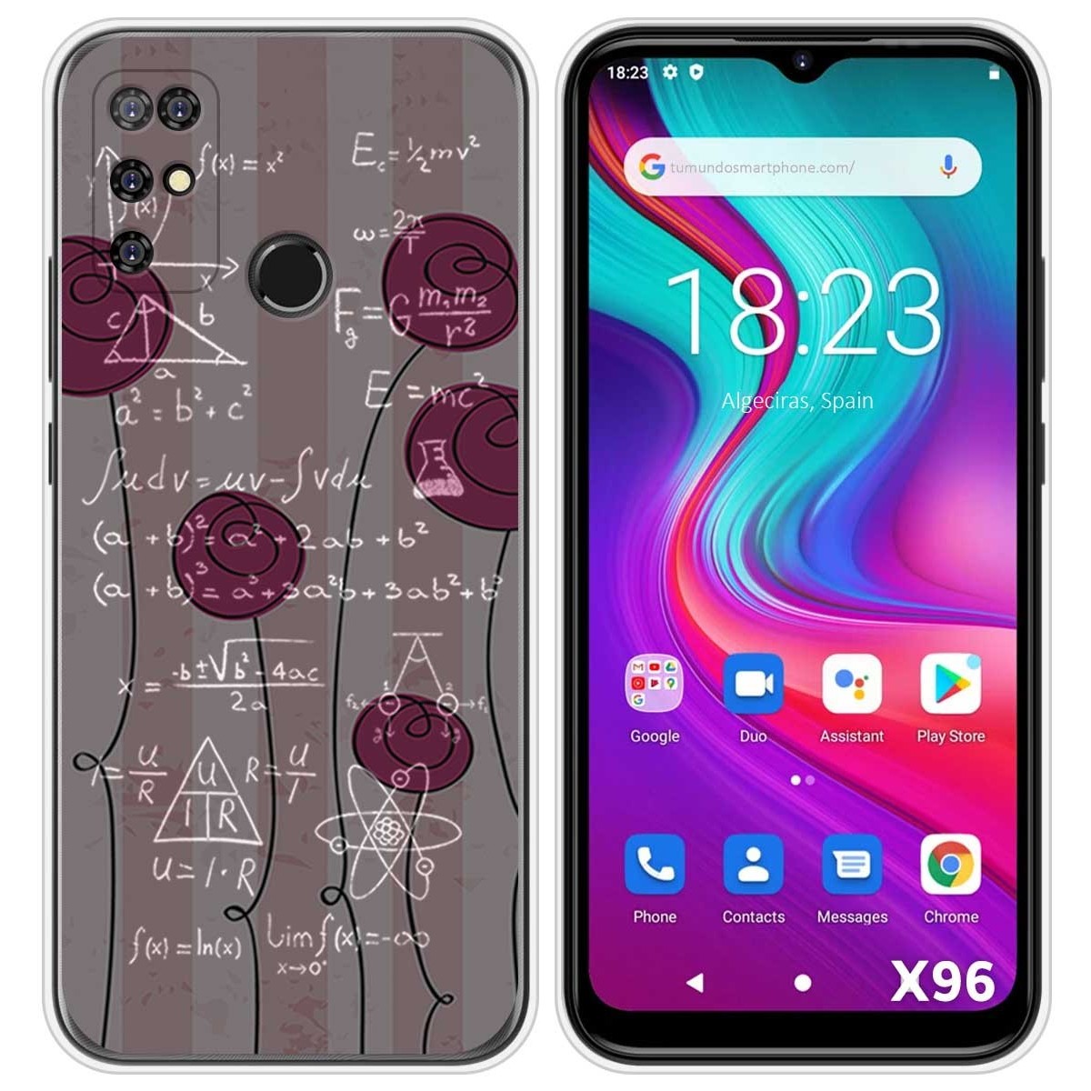 Funda Silicona para Doogee X96 / X96 Pro diseño Flores Vintage Dibujos