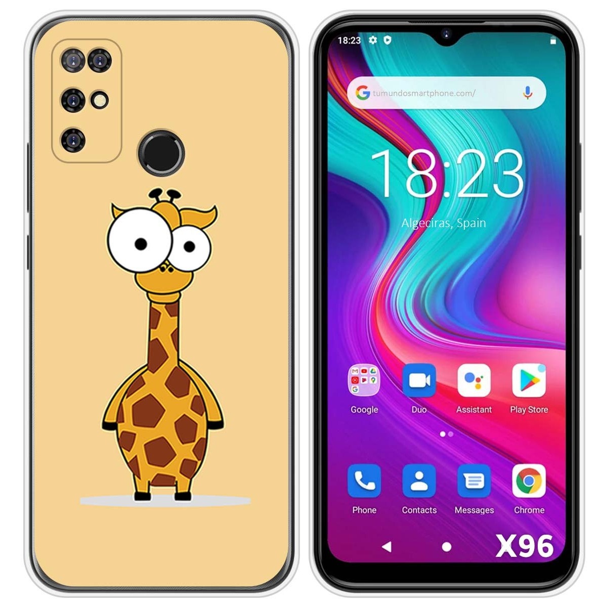 Funda Silicona para Doogee X96 / X96 Pro diseño Jirafa Dibujos