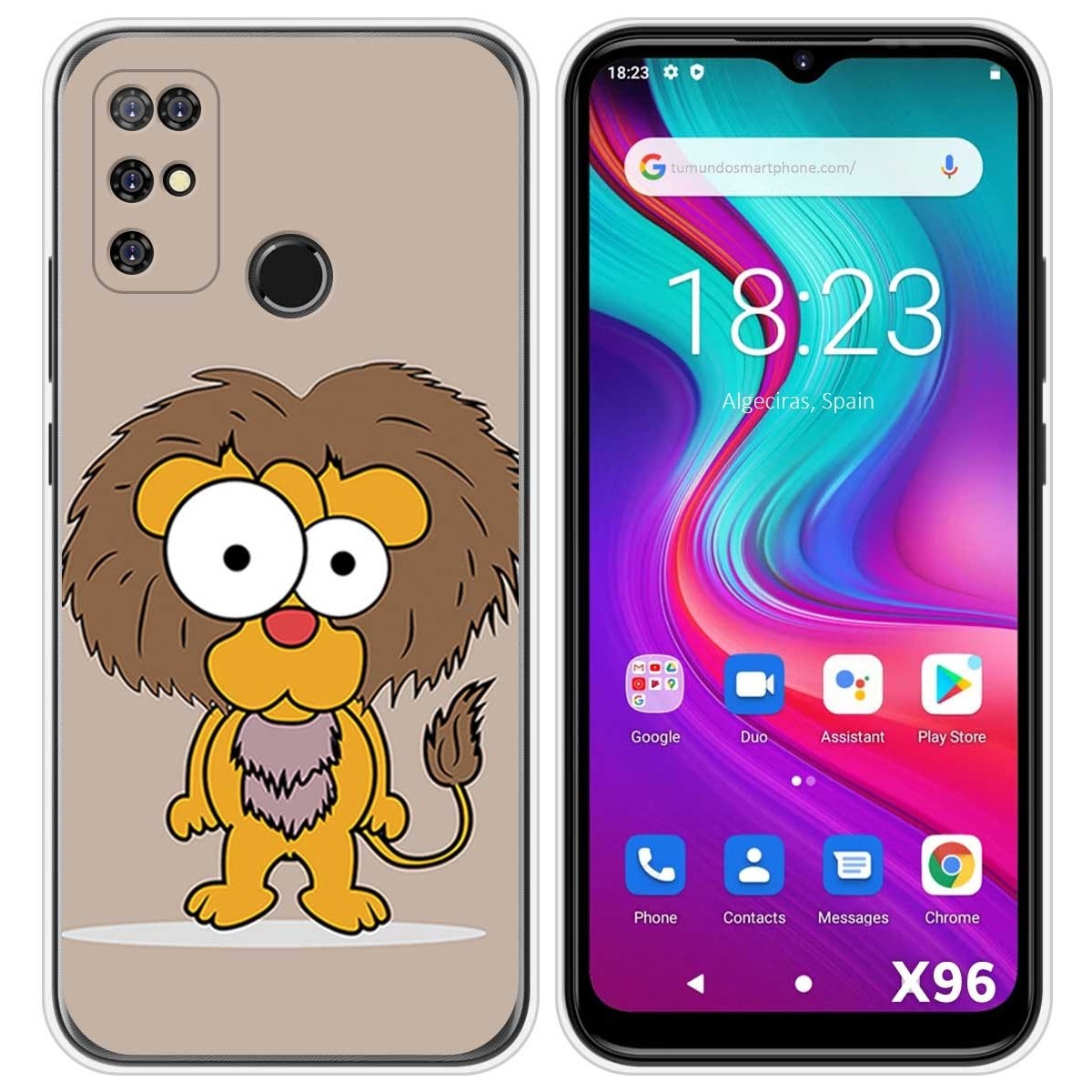 Funda Silicona para Doogee X96 / X96 Pro diseño Leon Dibujos