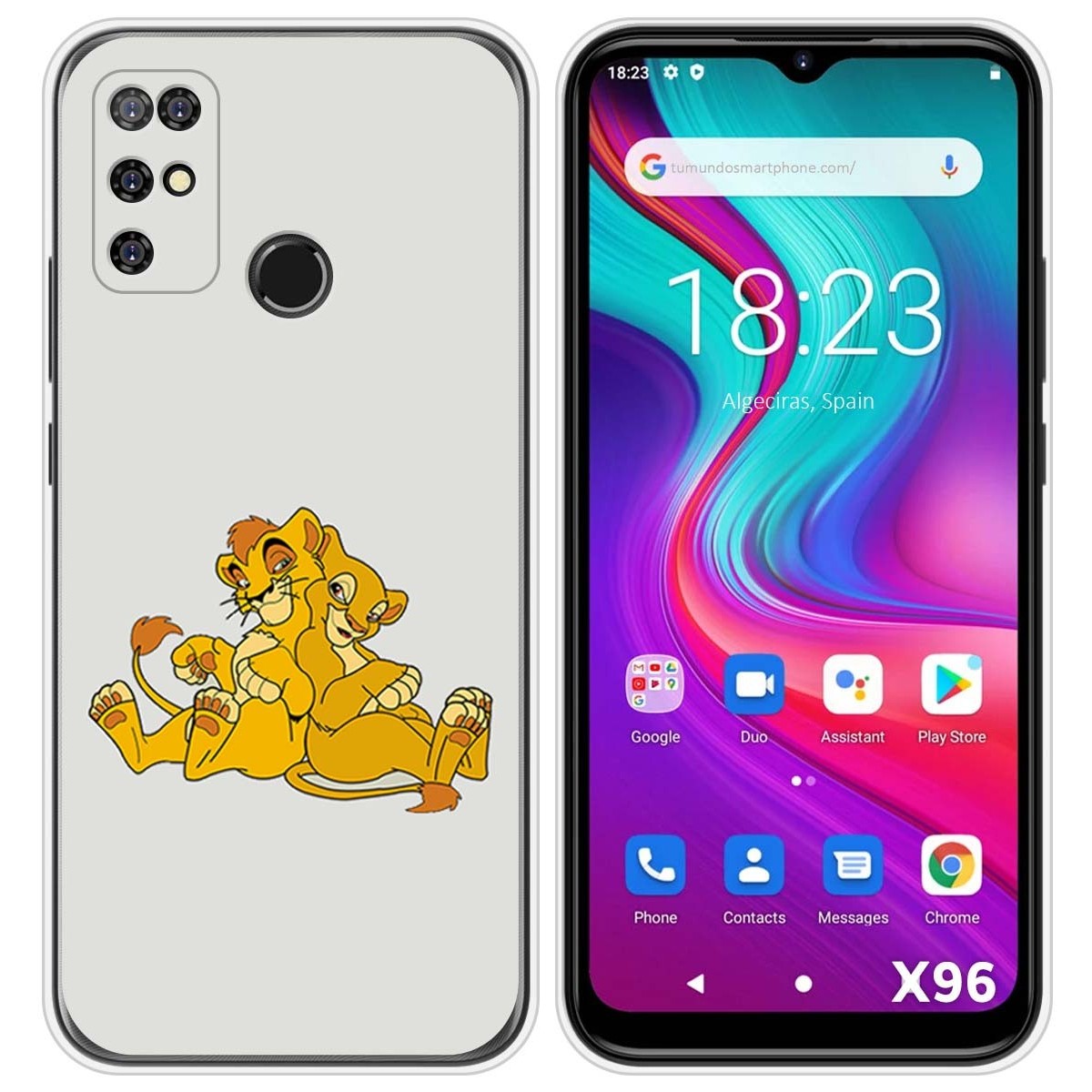 Funda Silicona para Doogee X96 / X96 Pro diseño Leones Dibujos