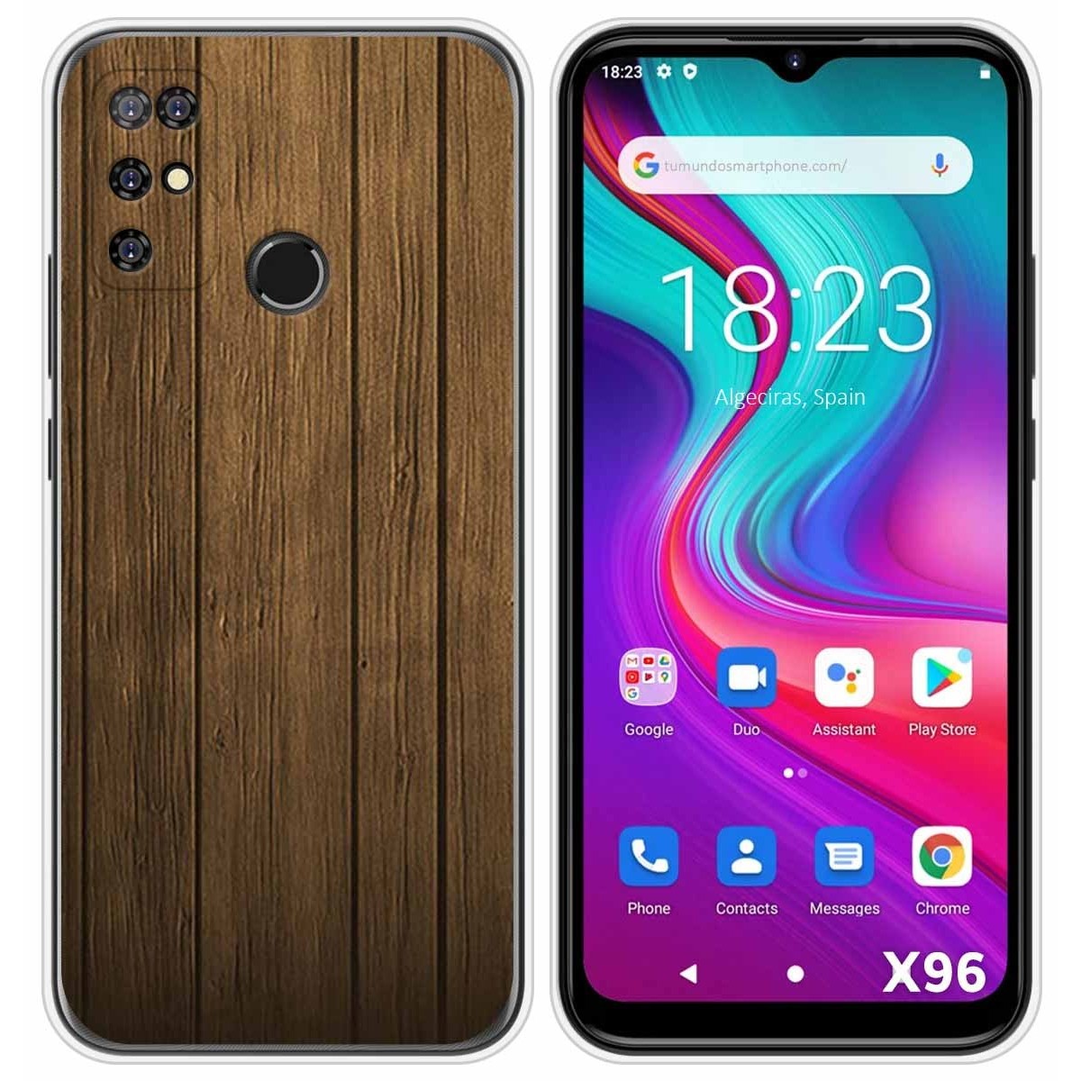 Funda Silicona para Doogee X96 / X96 Pro diseño Madera Dibujos