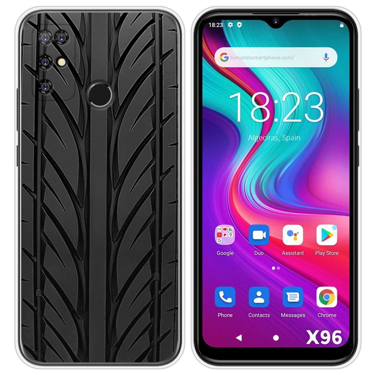 Funda Silicona para Doogee X96 / X96 Pro diseño Neumatico Dibujos