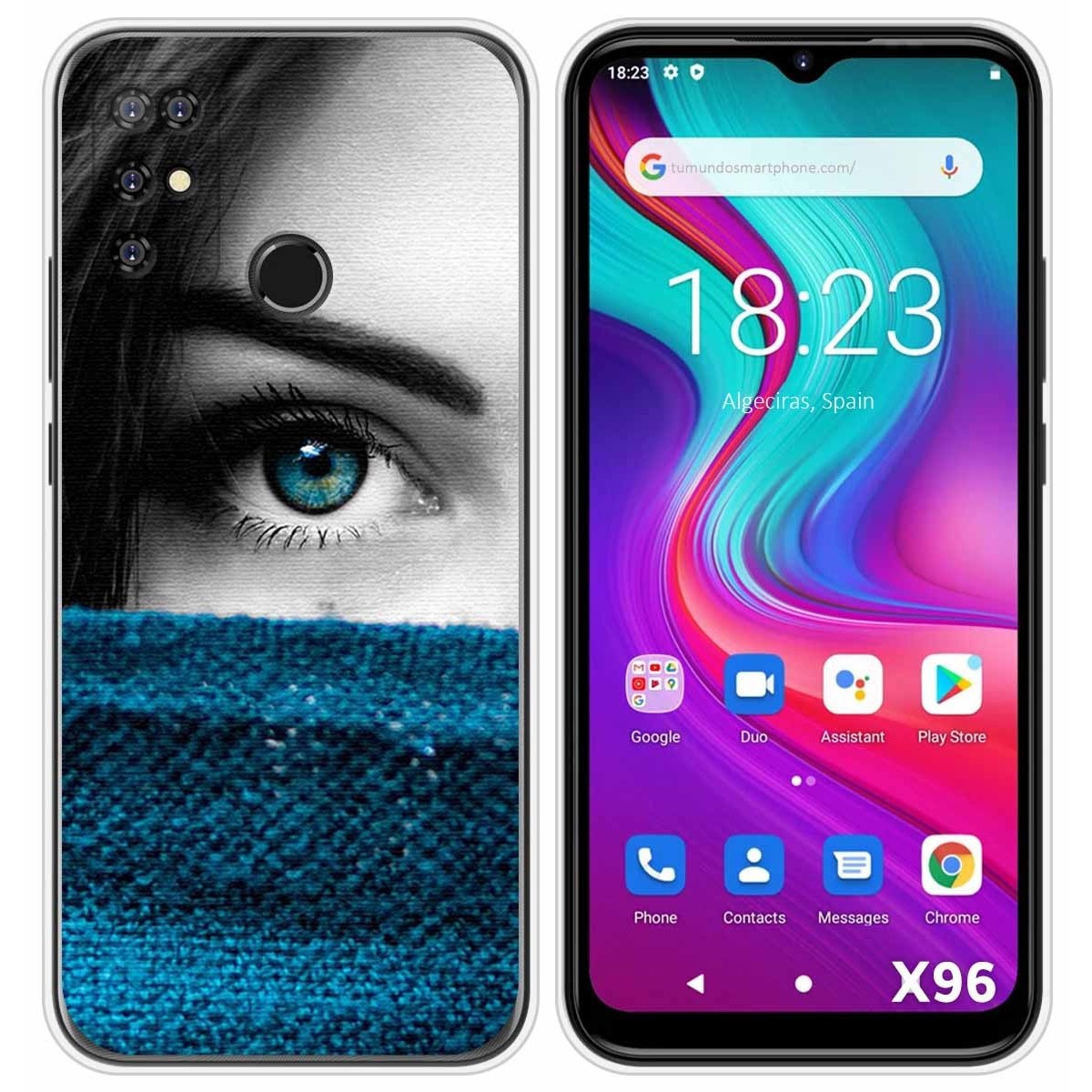 Funda Silicona para Doogee X96 / X96 Pro diseño Ojo Dibujos