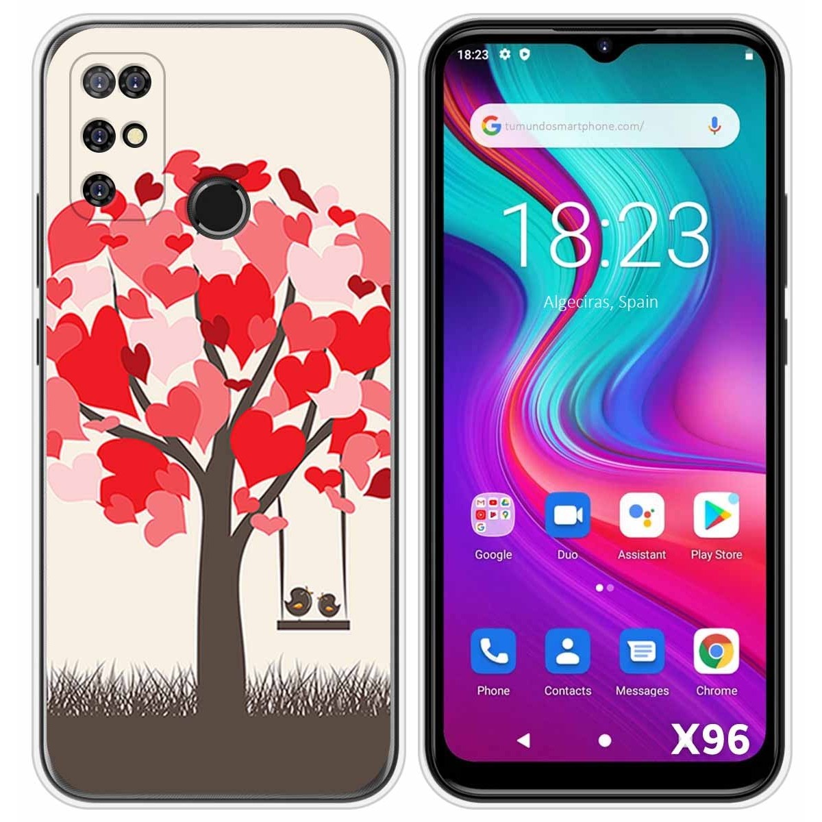 Funda Silicona para Doogee X96 / X96 Pro diseño Pajaritos Dibujos