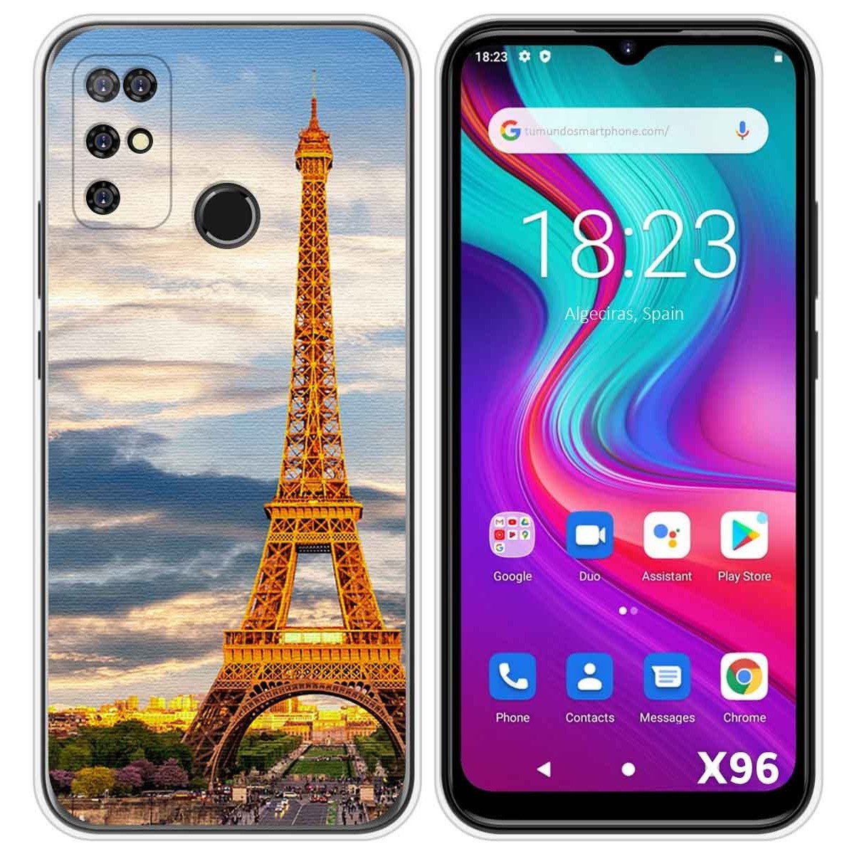 Funda Silicona para Doogee X96 / X96 Pro diseño Paris Dibujos