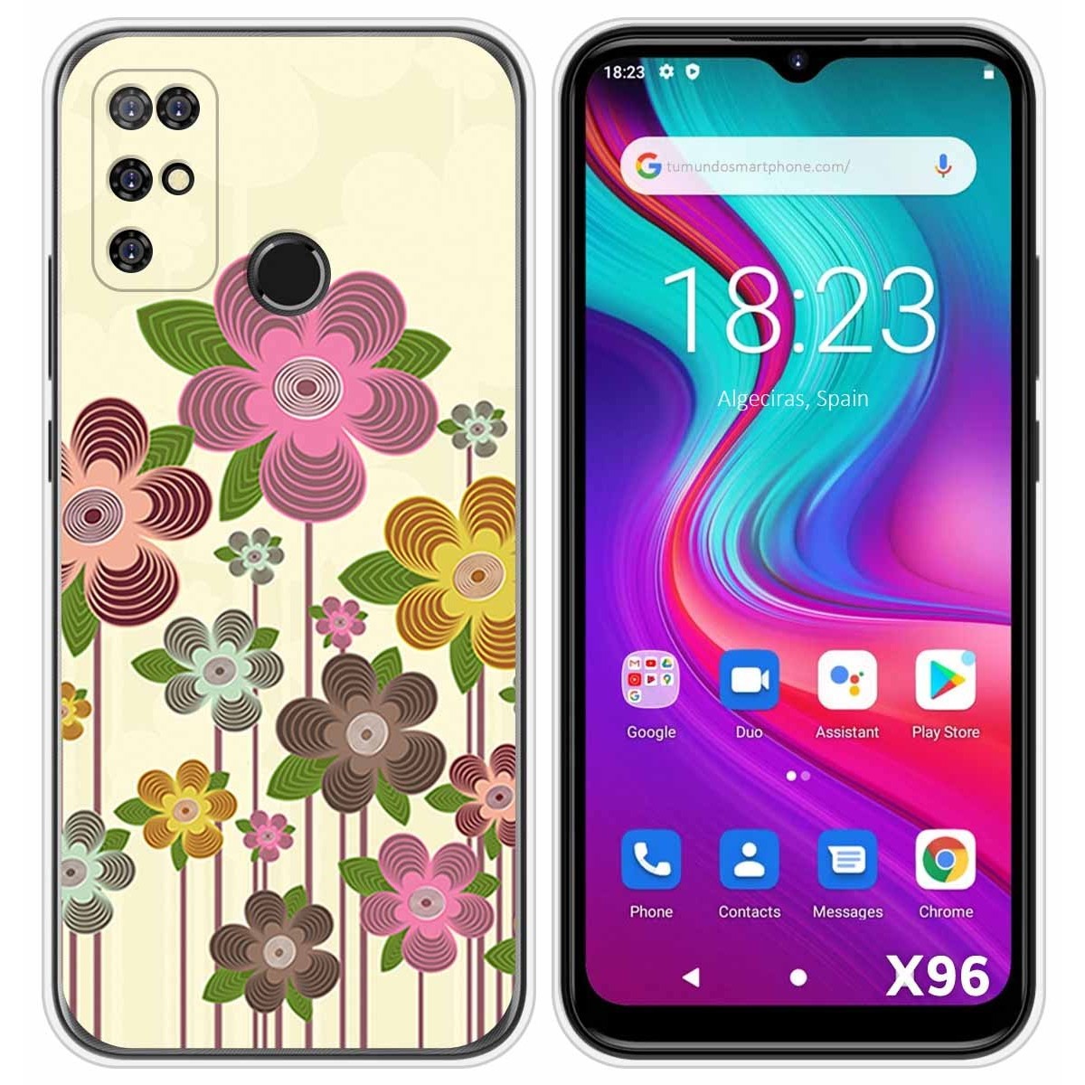 Funda Silicona para Doogee X96 / X96 Pro diseño Primavera En Flor Dibujos