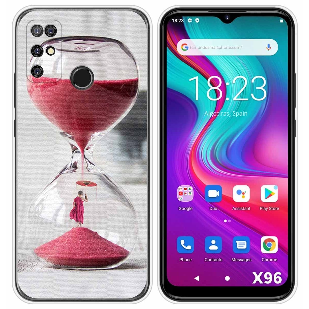 Funda Silicona para Doogee X96 / X96 Pro diseño Reloj Dibujos