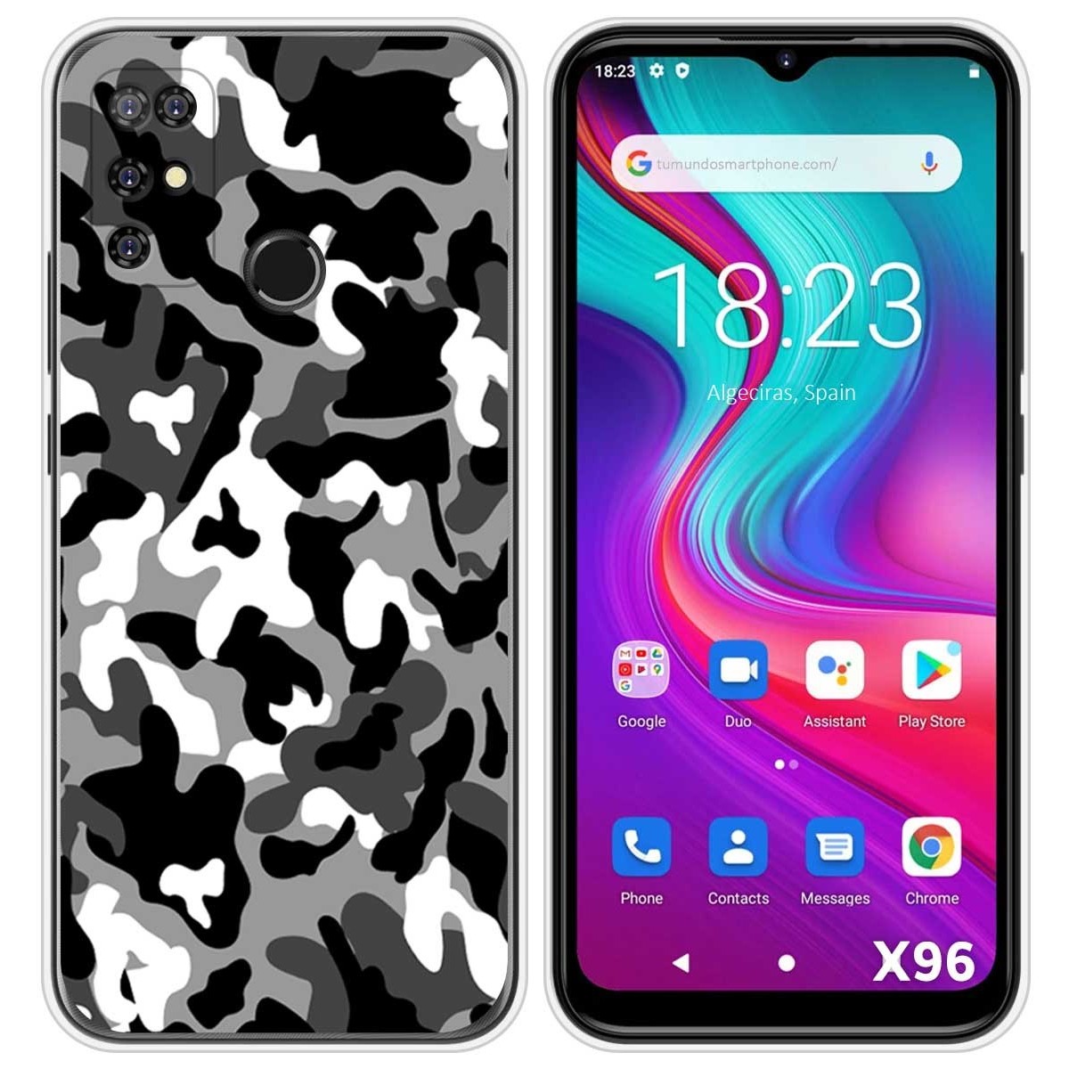 Funda Silicona para Doogee X96 / X96 Pro diseño Snow Camuflaje Dibujos