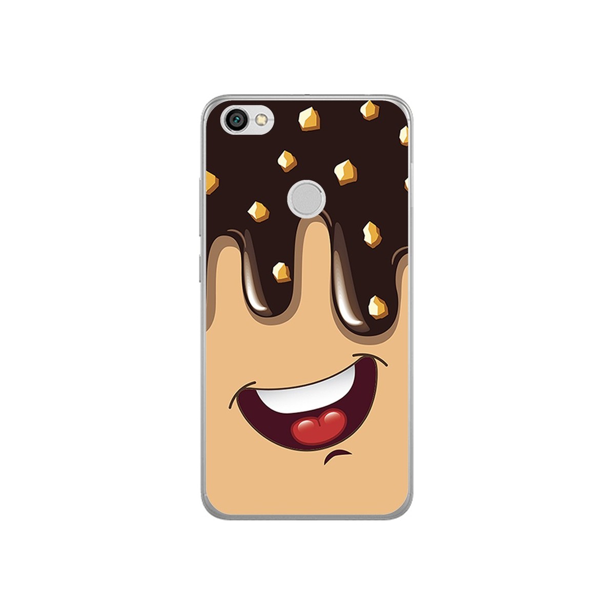 Funda Gel Tpu para Xiaomi Redmi Note 5A Pro / 5A Prime Diseño Helado Chocolate Dibujos