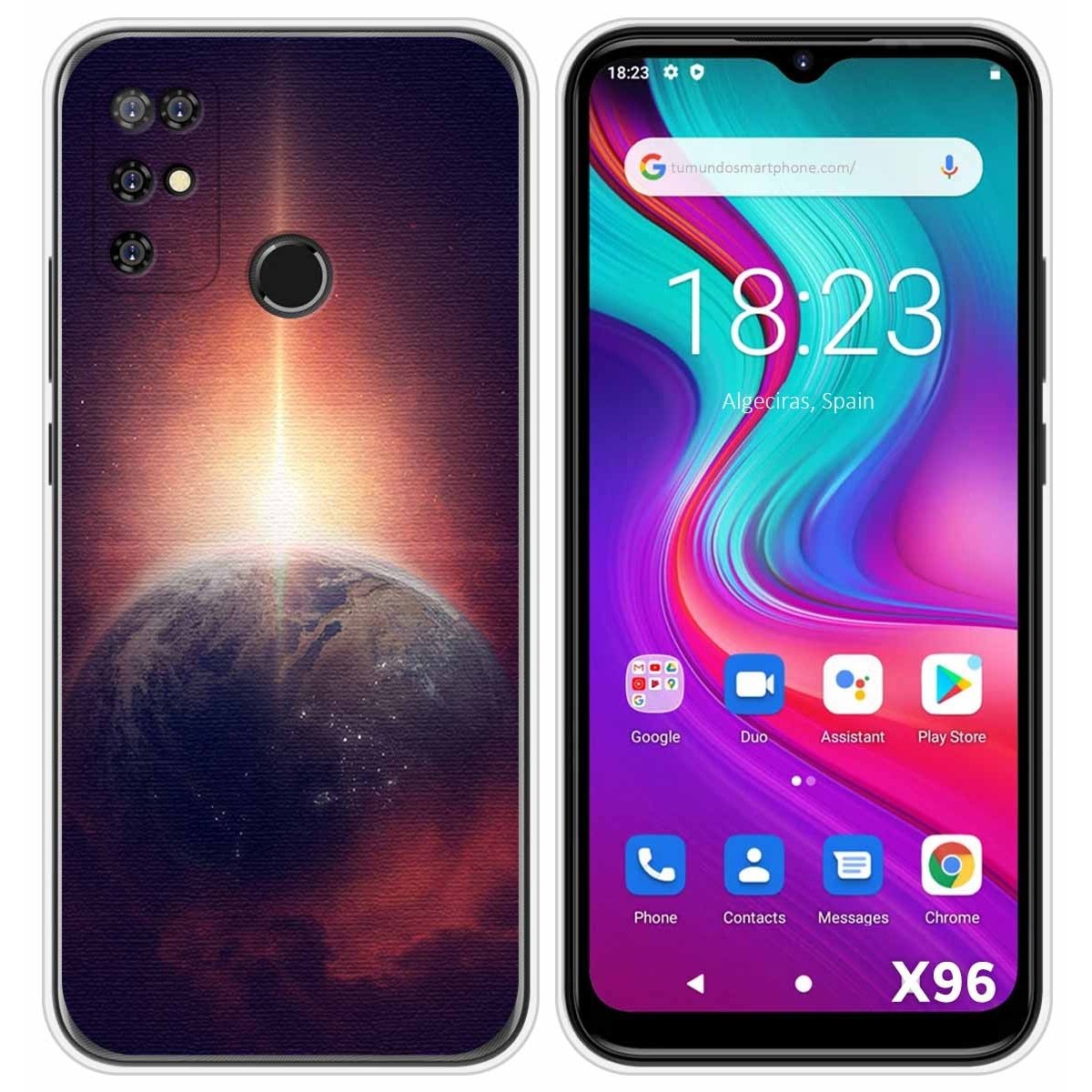 Funda Silicona para Doogee X96 / X96 Pro diseño Tierra Dibujos