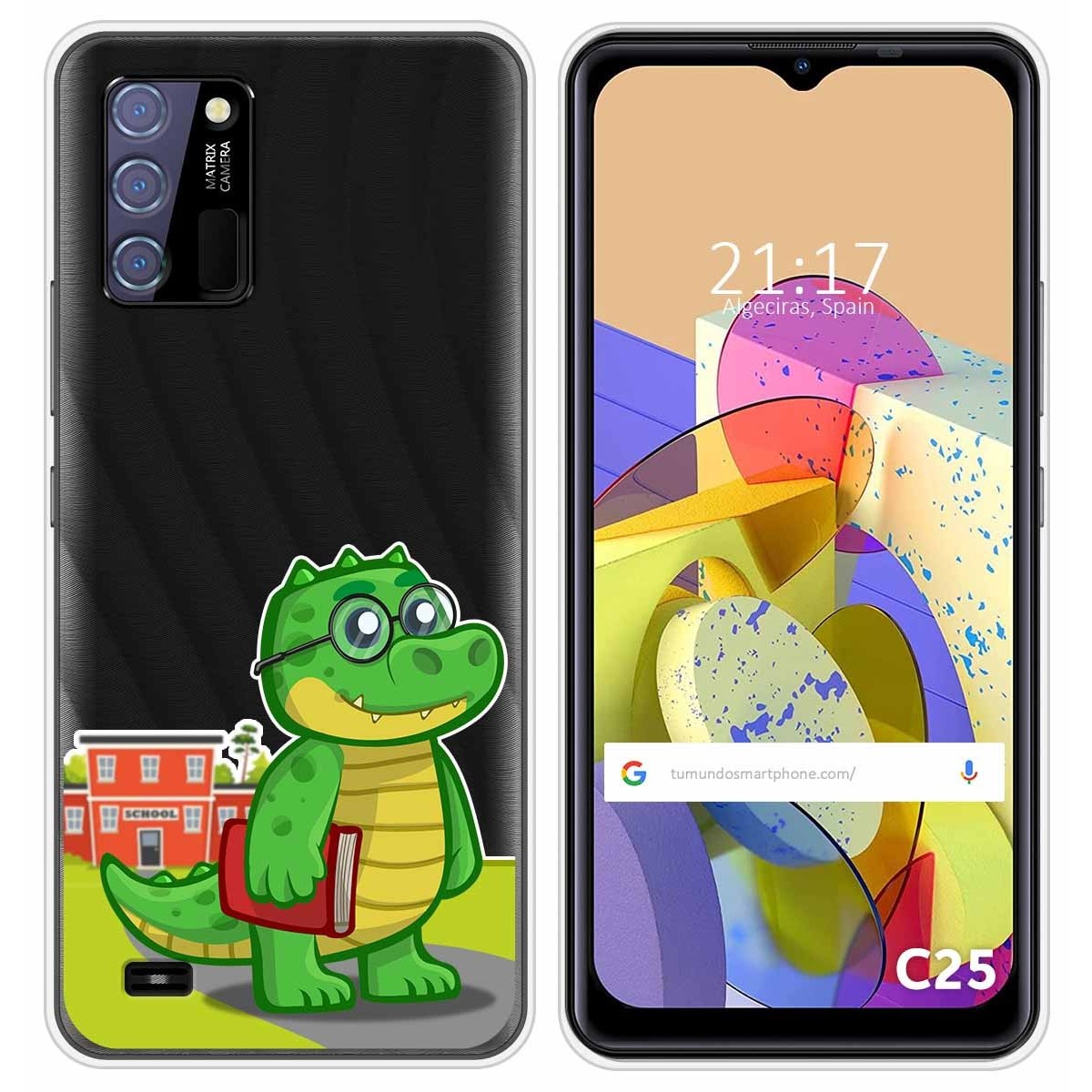 Funda Silicona Transparente para Oukitel C25 diseño Coco Dibujos