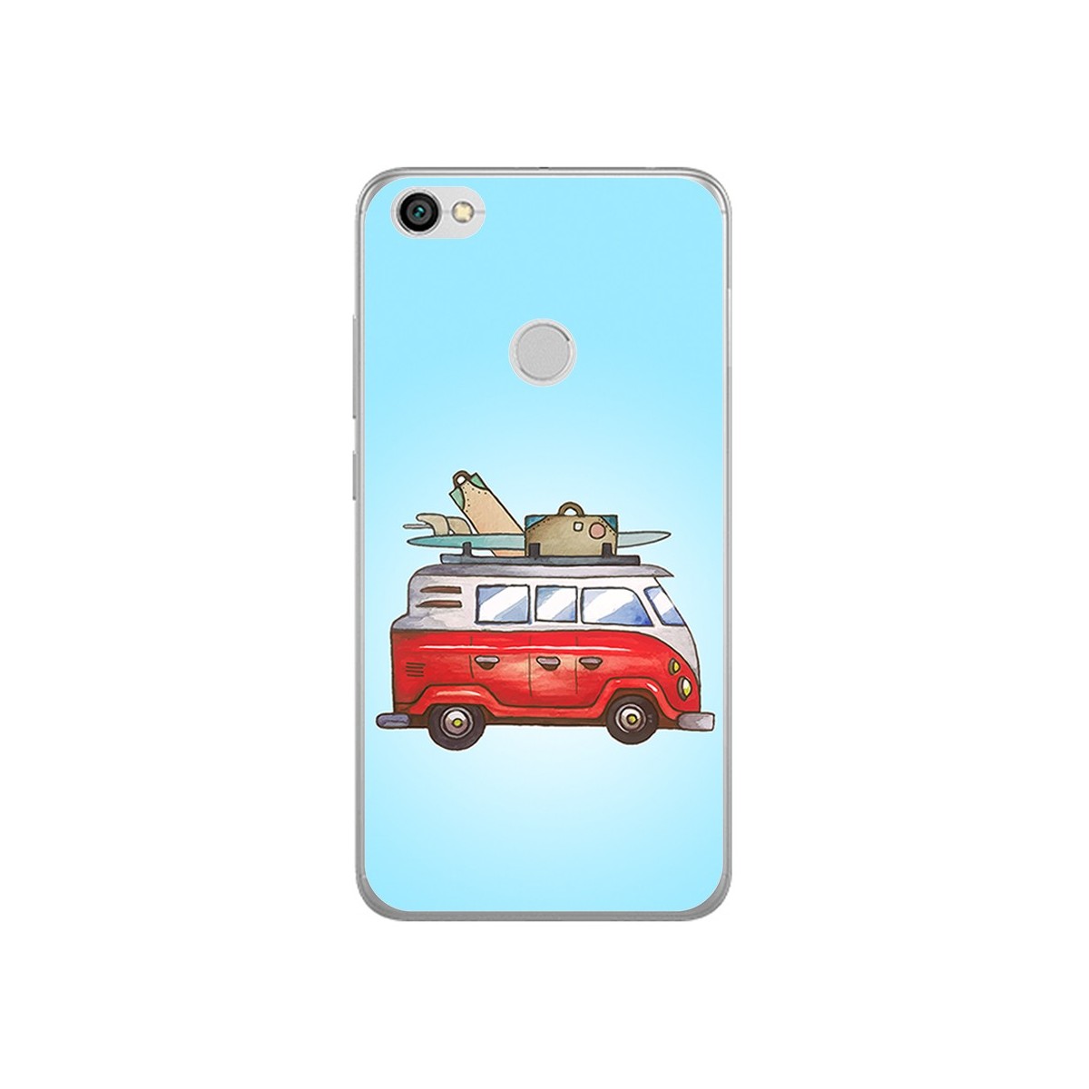 Funda Gel Tpu para Xiaomi Redmi Note 5A Pro / 5A Prime Diseño Furgoneta Dibujos