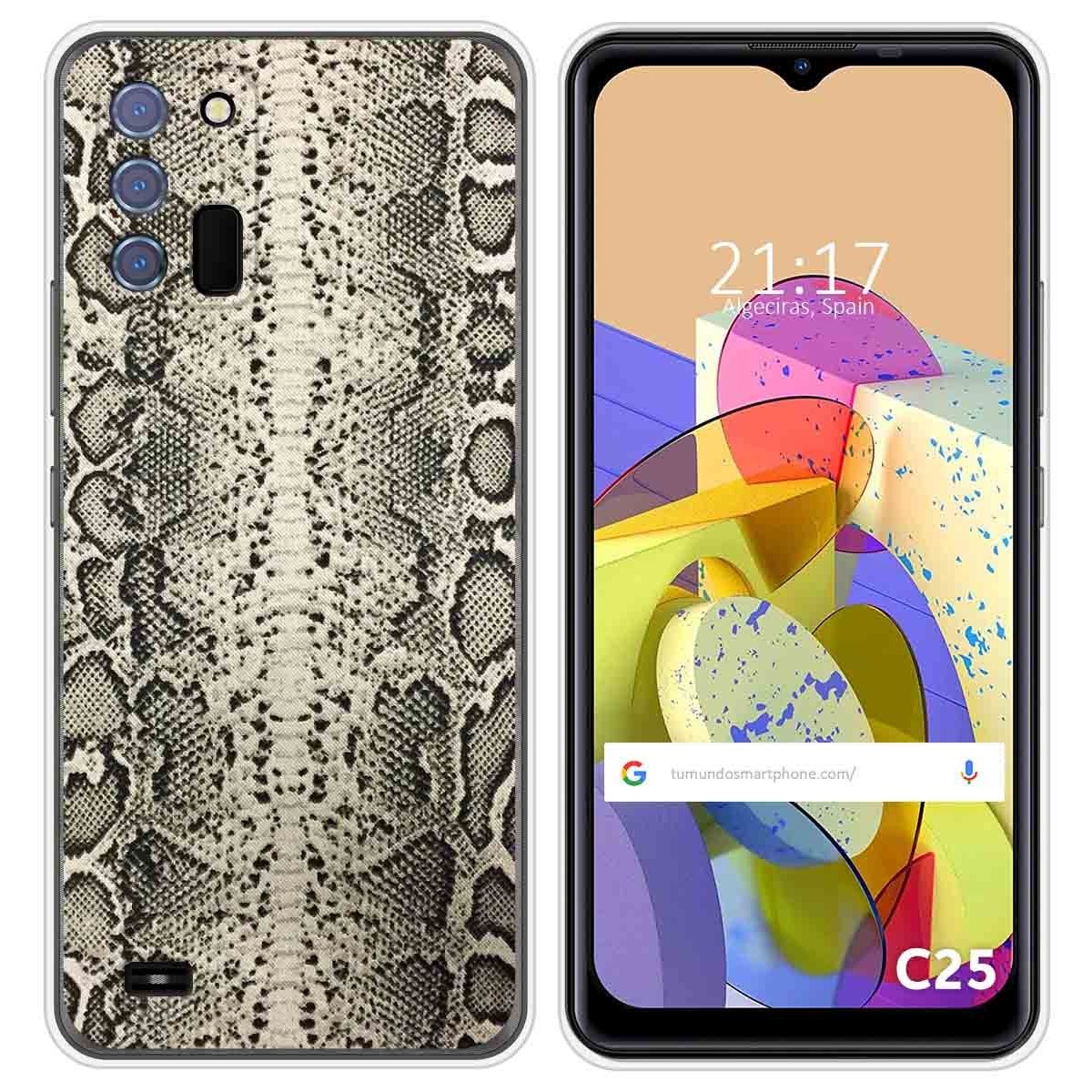 Funda Silicona para Oukitel C25 diseño Animal 01 Dibujos