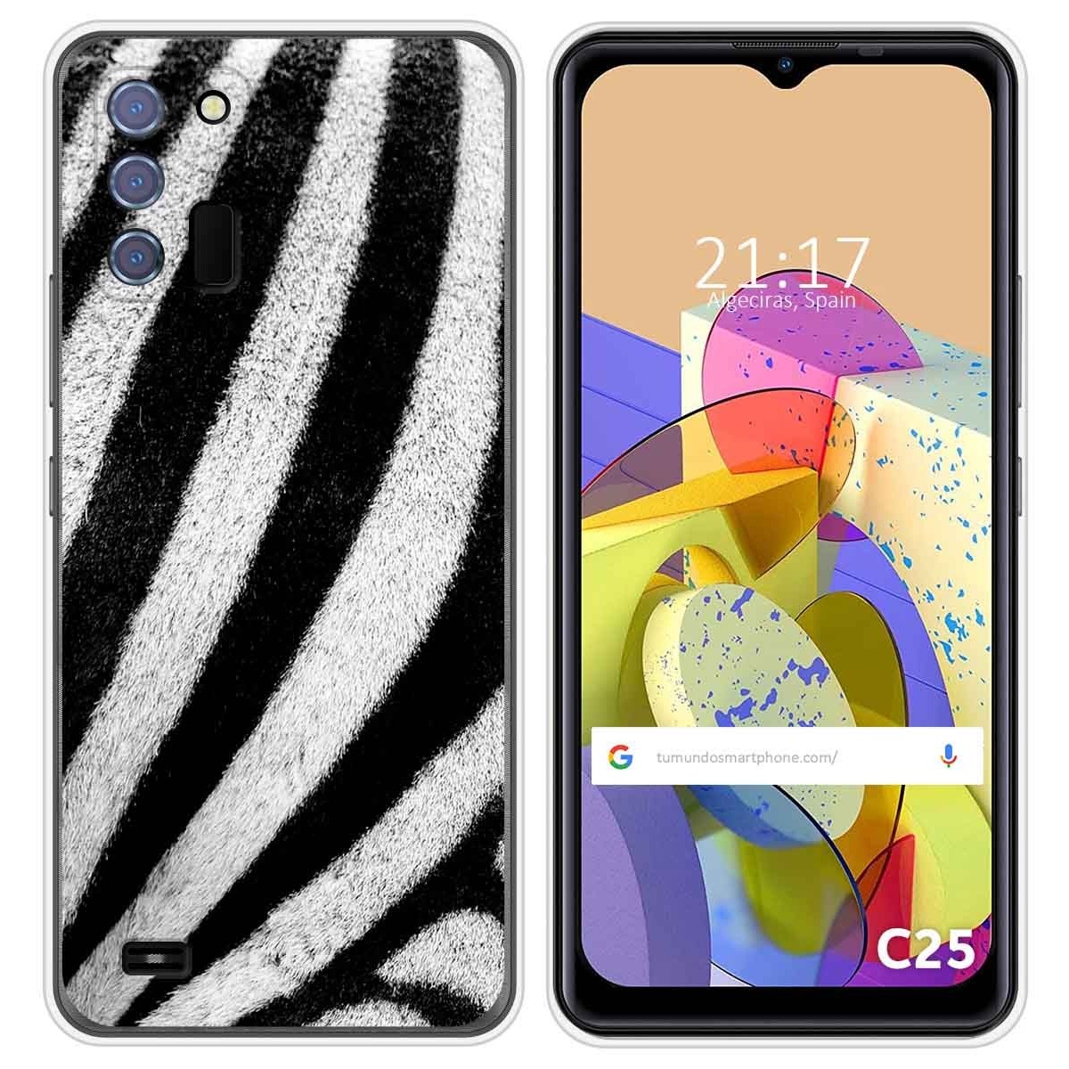 Funda Silicona para Oukitel C25 diseño Animal 02 Dibujos