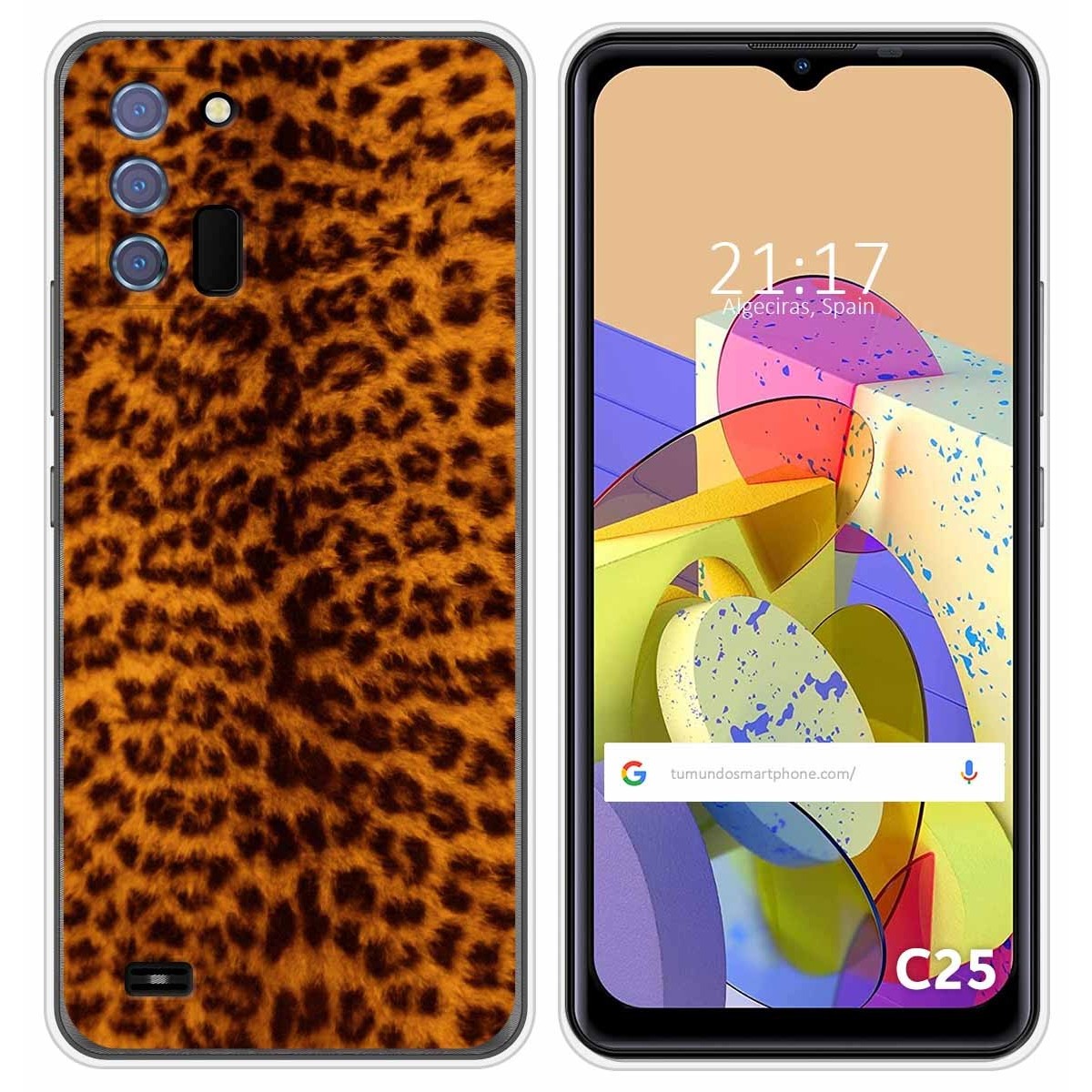 Funda Silicona para Oukitel C25 diseño Animal 03 Dibujos