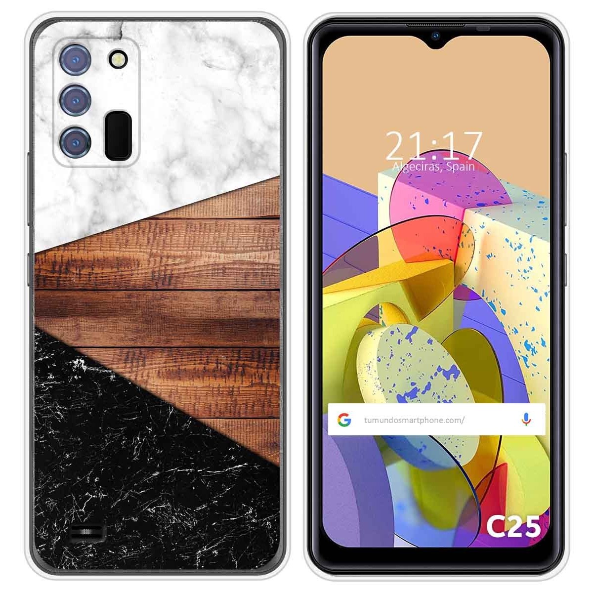 Funda Silicona para Oukitel C25 diseño Mármol 11 Dibujos