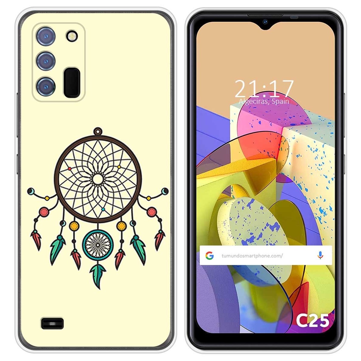 Funda Silicona para Oukitel C25 diseño Atrapasueños Dibujos