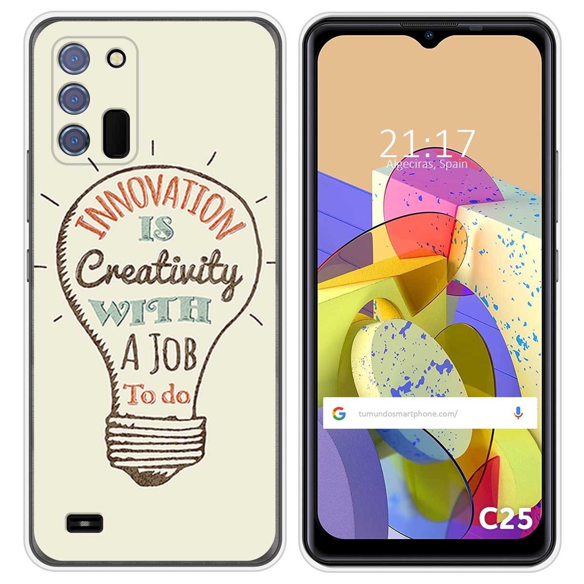Funda Silicona para Oukitel C25 diseño Creativity Dibujos