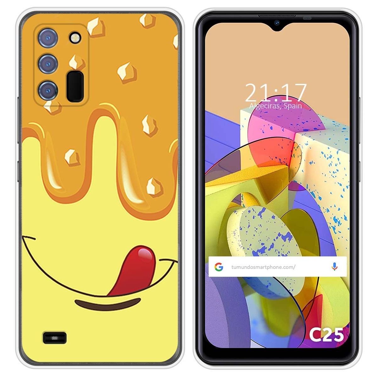 Funda Silicona para Oukitel C25 diseño Helado Vainilla Dibujos