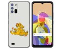 Funda Silicona para Oukitel C25 diseño Leones Dibujos