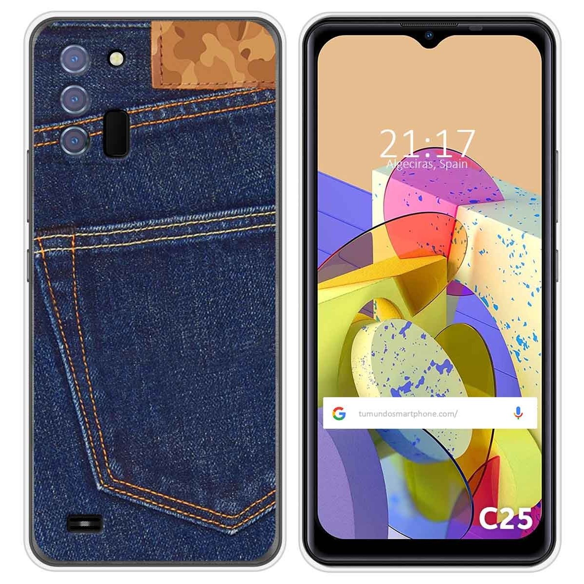 Funda Silicona para Oukitel C25 diseño Vaquero Dibujos