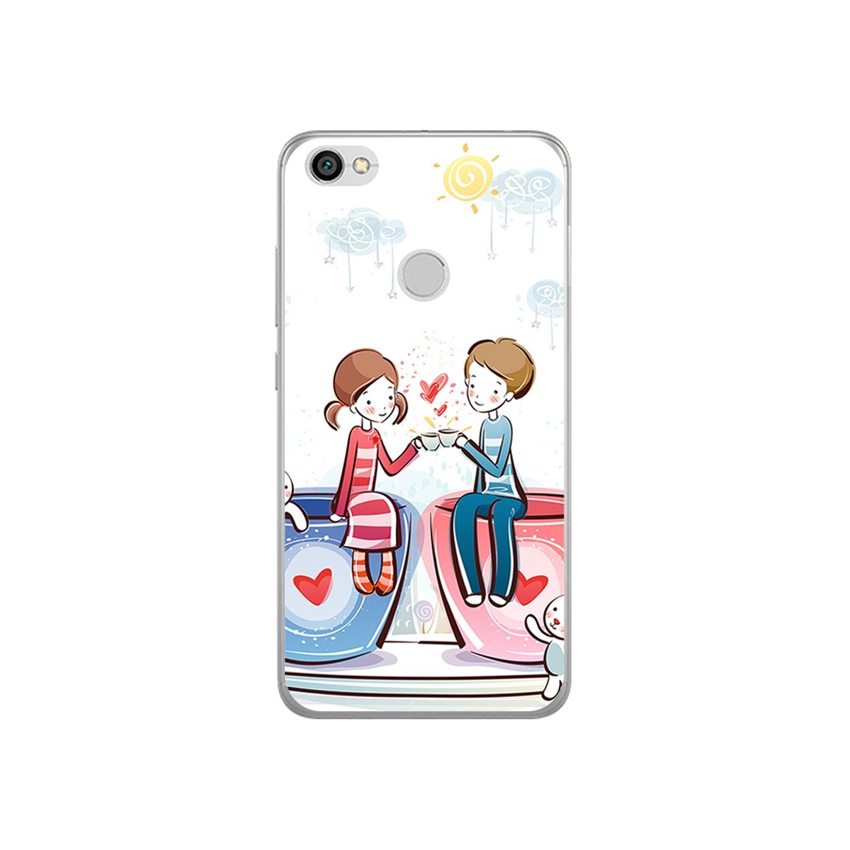 Funda Gel Tpu para Xiaomi Redmi Note 5A Pro / 5A Prime Diseño Cafe Dibujos