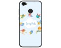 Funda Gel Tpu para Zte Blade A6 Diseño Spring Birds Dibujos