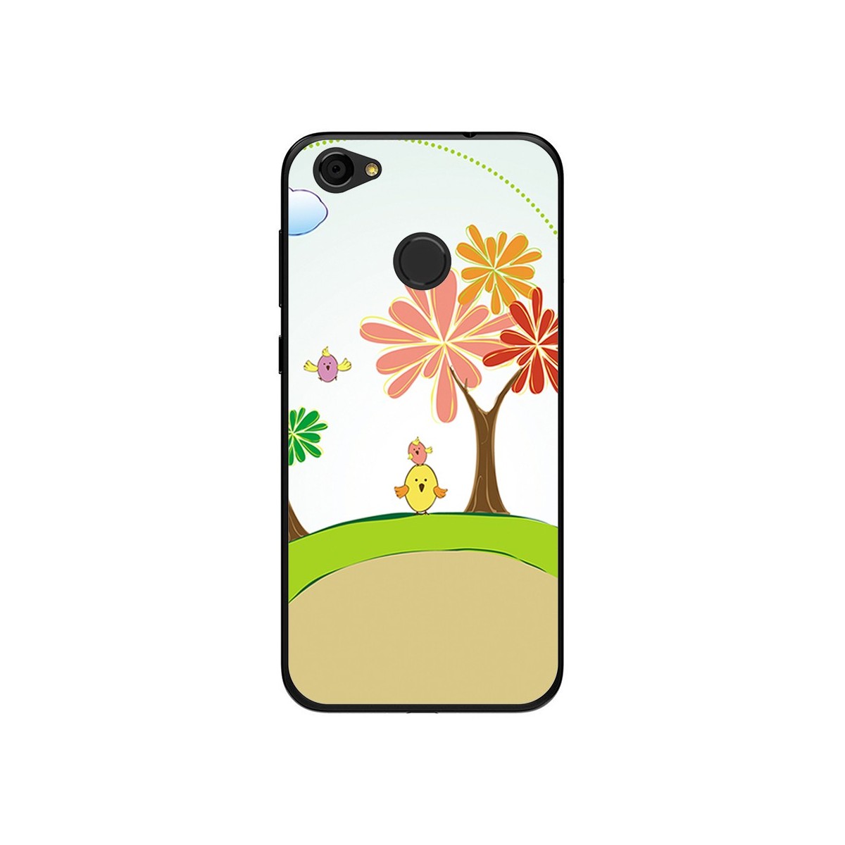 Funda Gel Tpu para Zte Blade A6 Diseño Primavera Dibujos