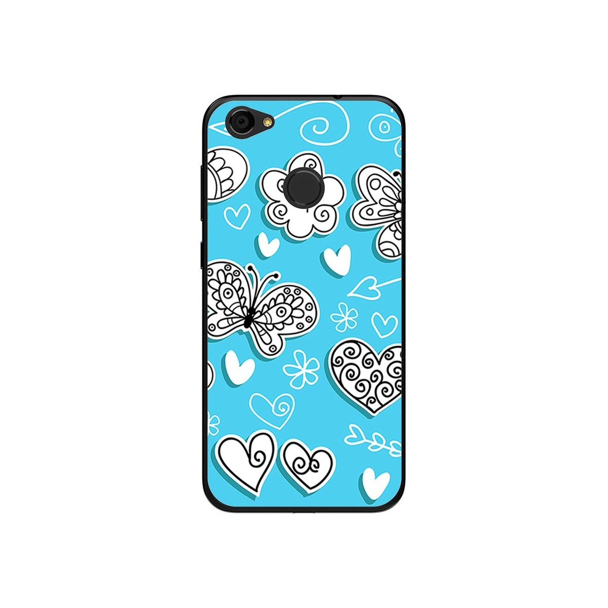 Funda Gel Tpu para Zte Blade A6 Diseño Mariposas Dibujos