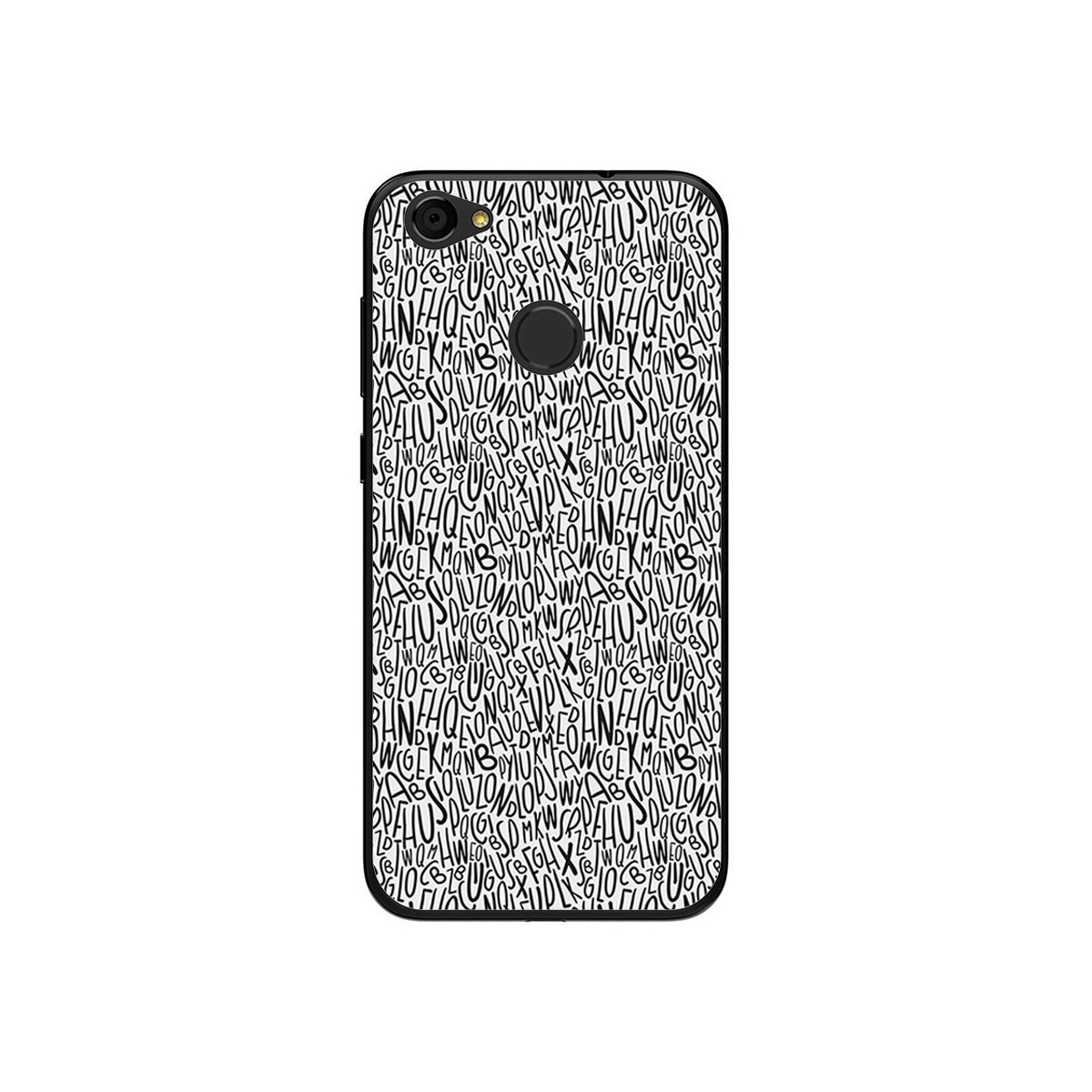 Funda Gel Tpu para Zte Blade A6 Diseño Letras Dibujos