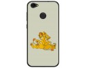 Funda Gel Tpu para Zte Blade A6 Diseño Leones Dibujos