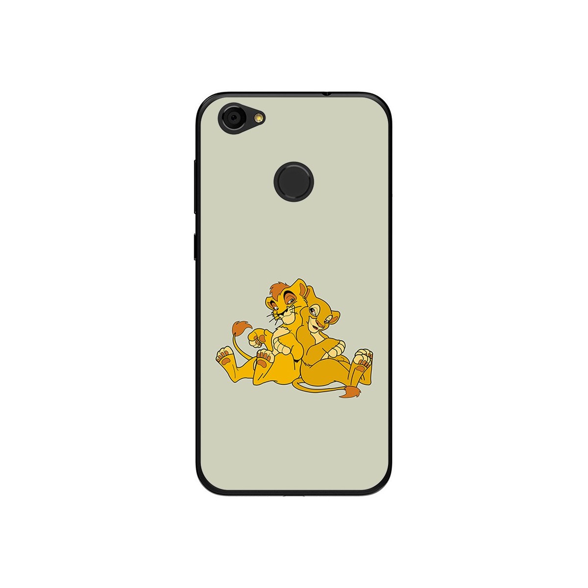 Funda Gel Tpu para Zte Blade A6 Diseño Leones Dibujos