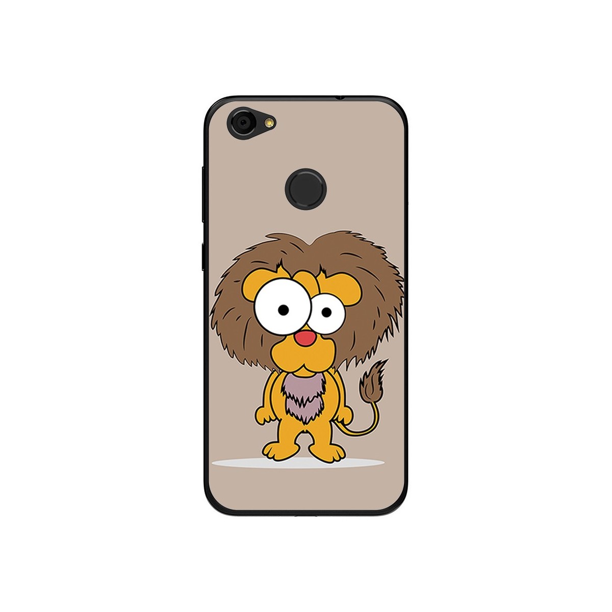 Funda Gel Tpu para Zte Blade A6 Diseño Leon Dibujos