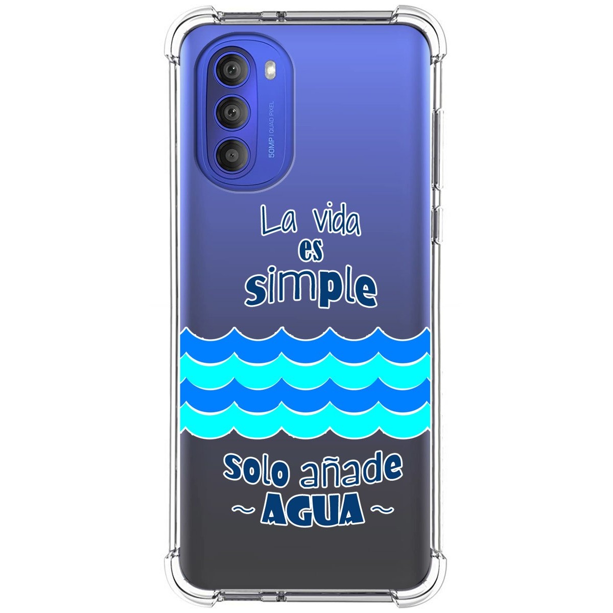 Funda Silicona Antigolpes para Motorola Moto G51 5G diseño Agua Dibujos