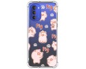Funda Silicona Antigolpes para Motorola Moto G51 5G diseño Cerdos Dibujos
