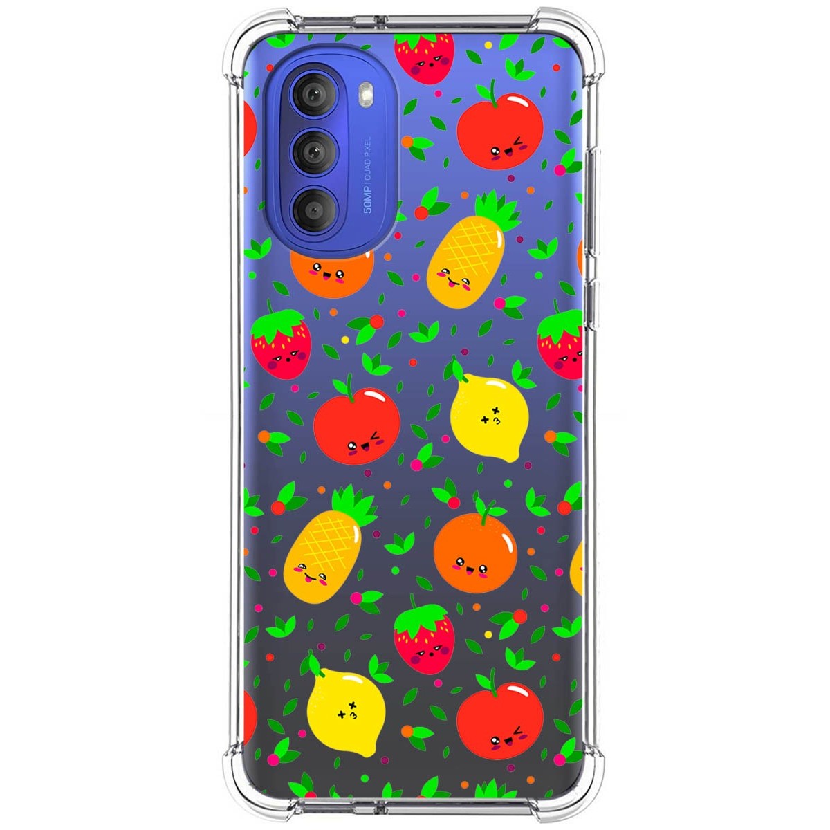 Funda Silicona Antigolpes para Motorola Moto G51 5G diseño Frutas 01 Dibujos