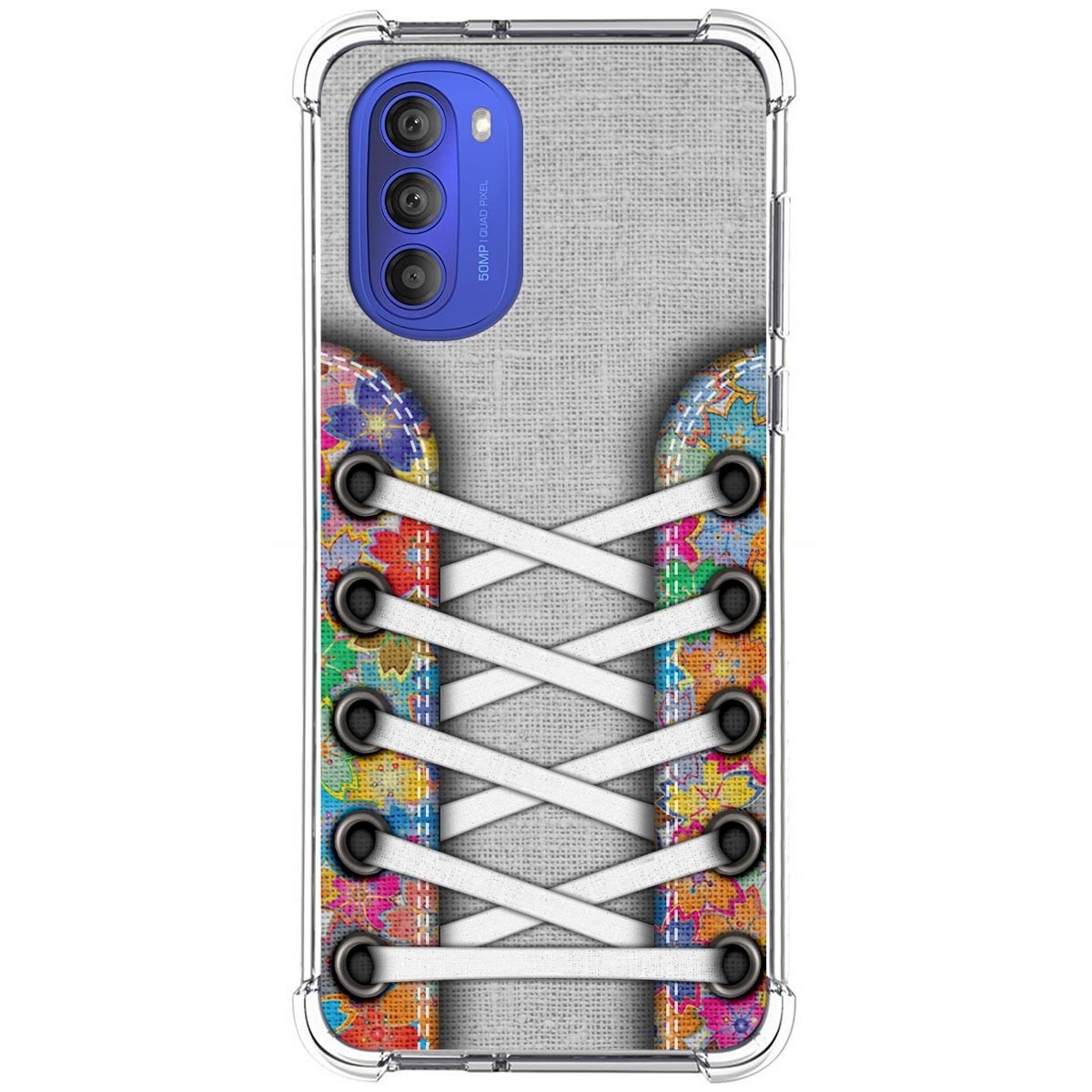 Funda Silicona Antigolpes para Motorola Moto G51 5G diseño Zapatillas 04 Dibujos