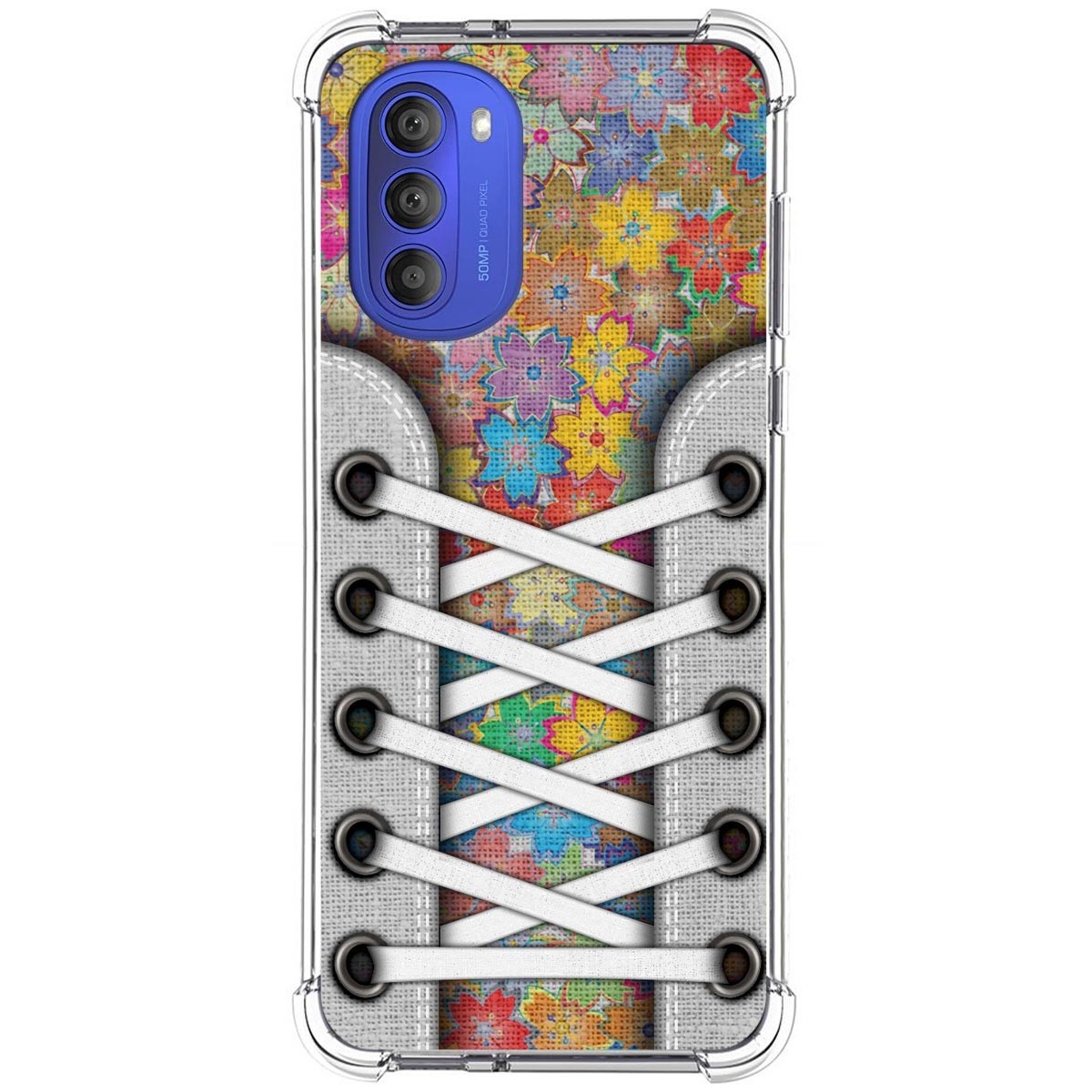 Funda Silicona Antigolpes para Motorola Moto G51 5G diseño Zapatillas 05 Dibujos