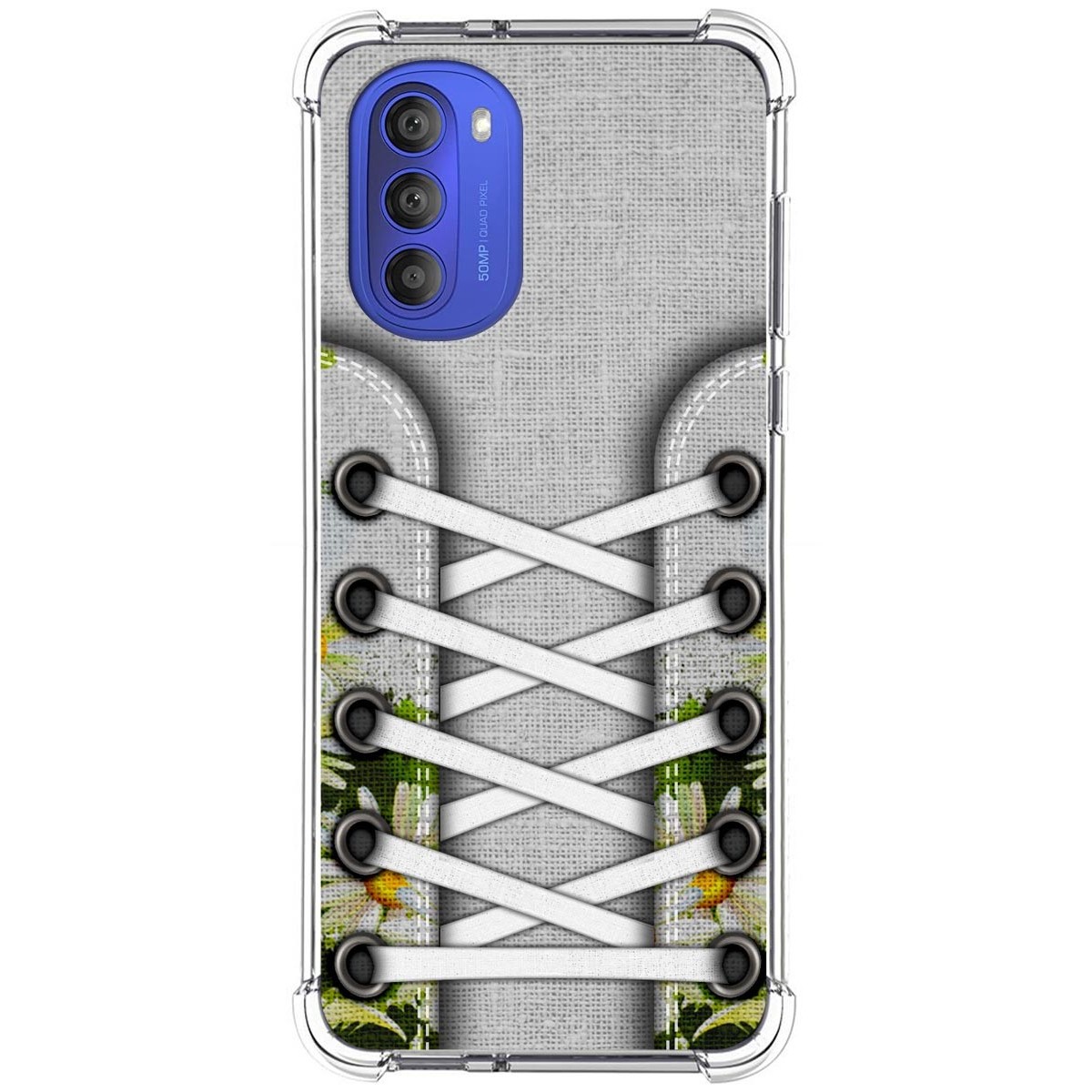 Funda Silicona Antigolpes para Motorola Moto G51 5G diseño Zapatillas 08 Dibujos