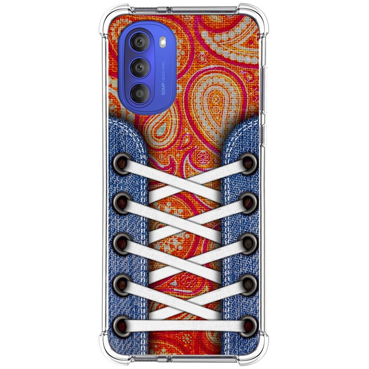 Funda Silicona Antigolpes para Motorola Moto G51 5G diseño Zapatillas 10 Dibujos