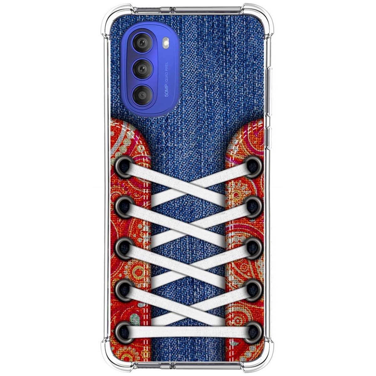 Funda Silicona Antigolpes para Motorola Moto G51 5G diseño Zapatillas 11 Dibujos