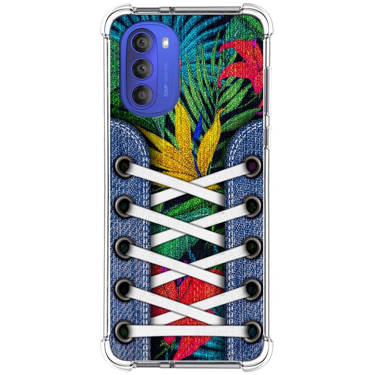 Funda Silicona Antigolpes para Motorola Moto G51 5G diseño Zapatillas 12 Dibujos
