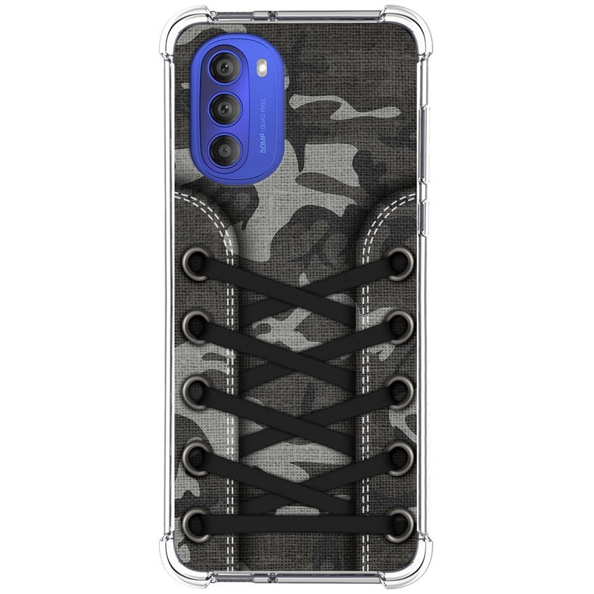 Funda Silicona Antigolpes para Motorola Moto G51 5G diseño Zapatillas 15 Dibujos