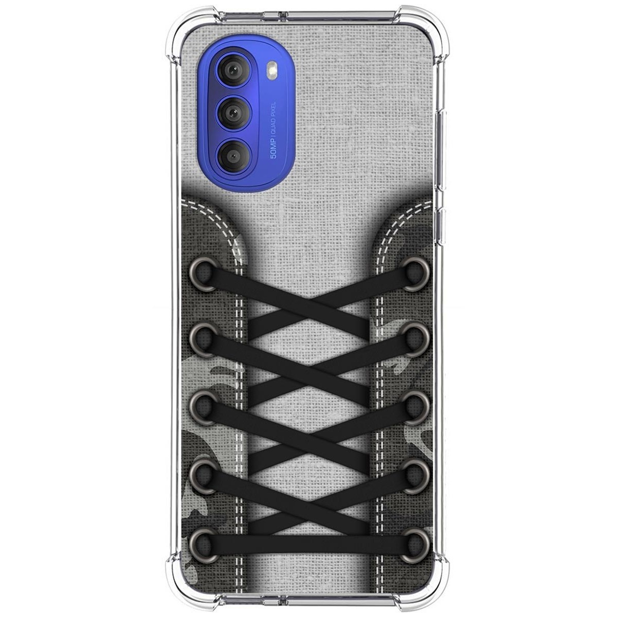 Funda Silicona Antigolpes para Motorola Moto G51 5G diseño Zapatillas 16 Dibujos