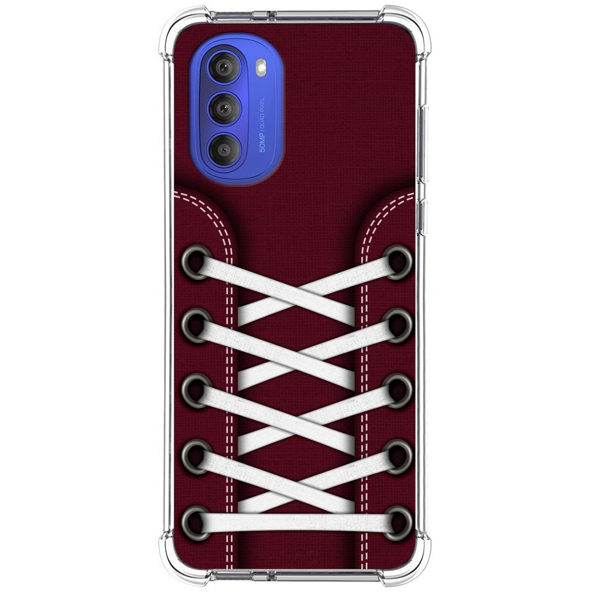 Funda Silicona Antigolpes para Motorola Moto G51 5G diseño Zapatillas 17 Dibujos