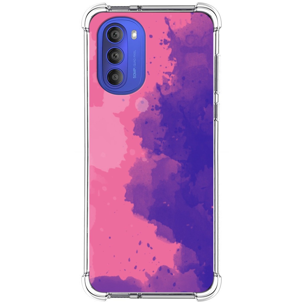 Funda Silicona Antigolpes para Motorola Moto G51 5G diseño Acuarela 07 Dibujos